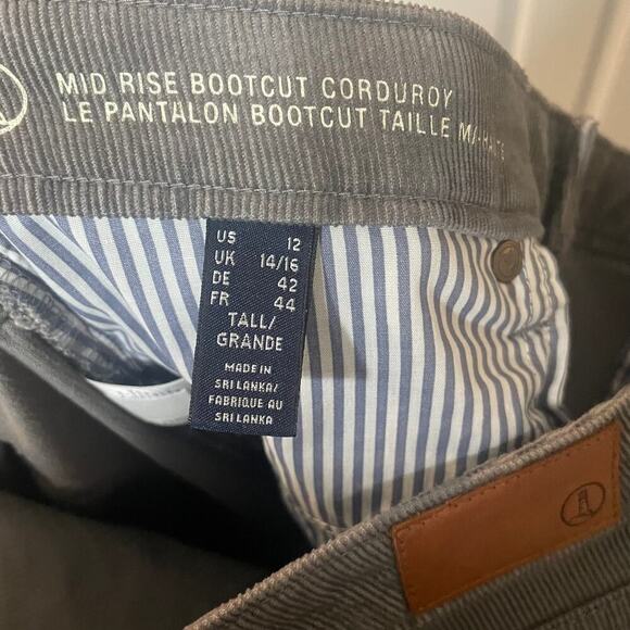 NWT Lands End Five-Pocket Corduroy Pants, Mid-Rise Bootcut Size 12T - Picture 9 of 16